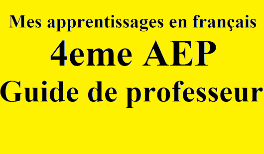 fiches mes apprentissages 4aep