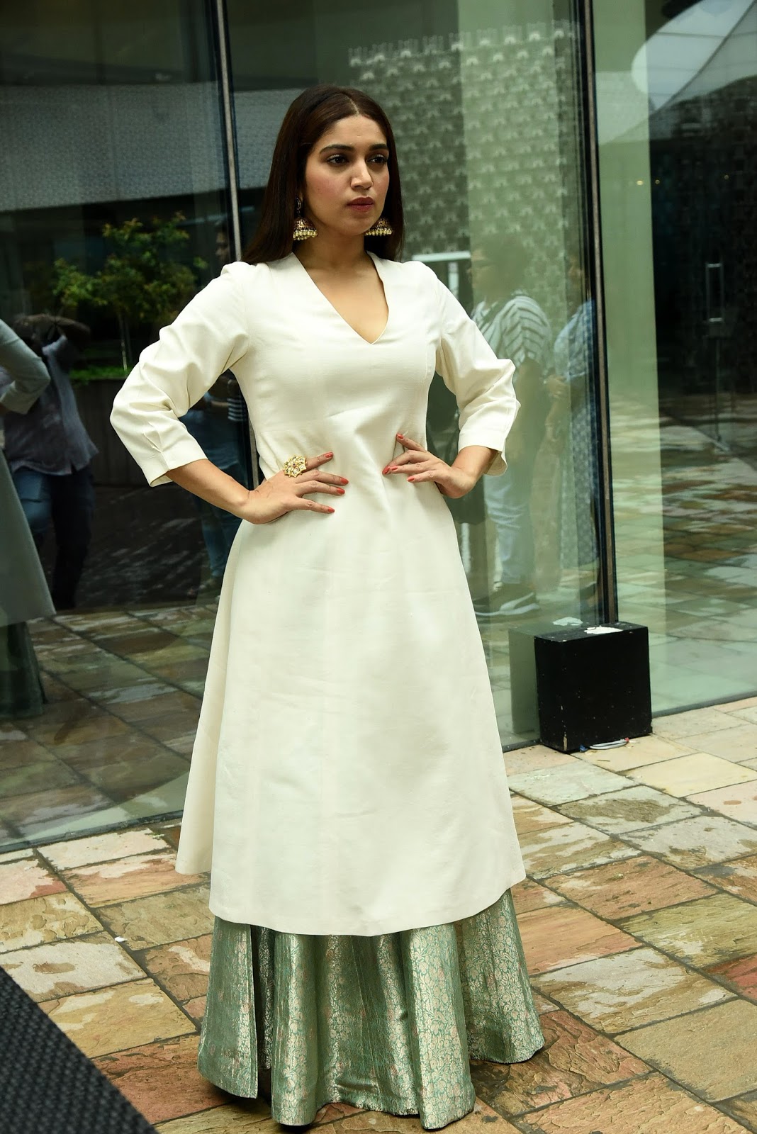 Bhumi Pednekar Looks Hot in White Dress At Film â€œShubh Mangal Savdhanâ€ Promotions in Mumbai