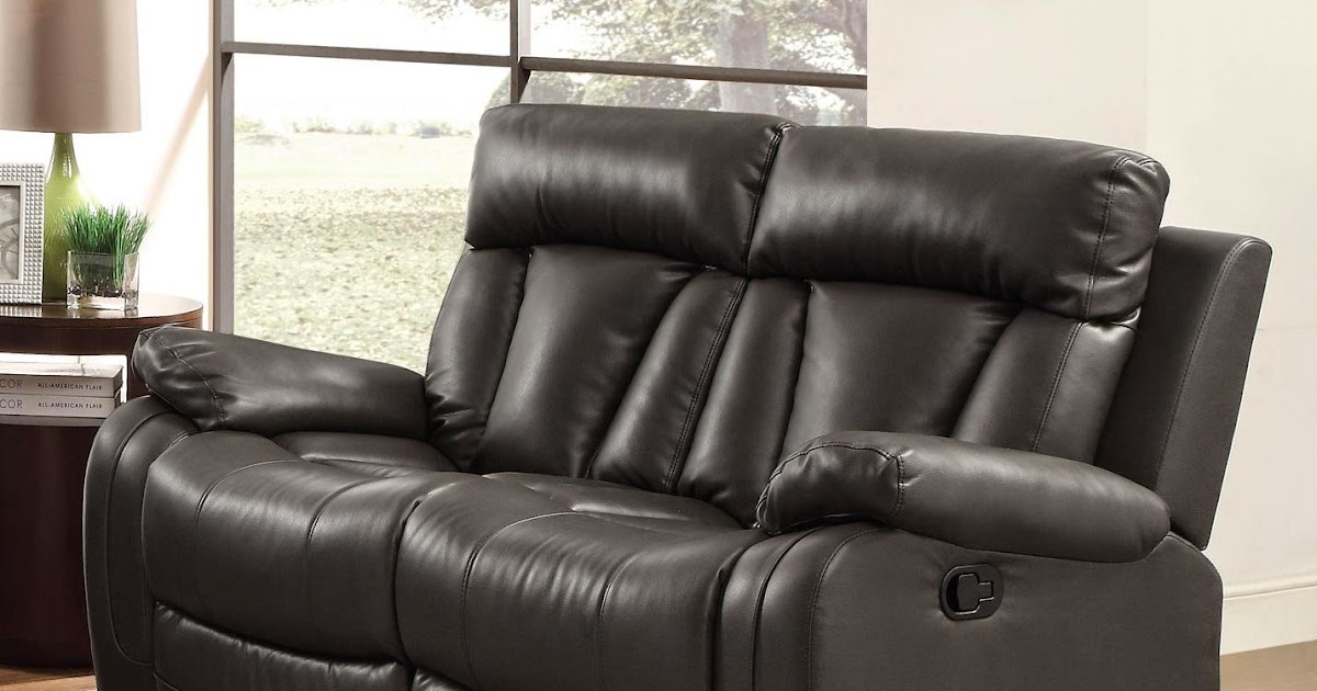 Reclining Sofas For Sale Black Faux Leather Reclining Sofa