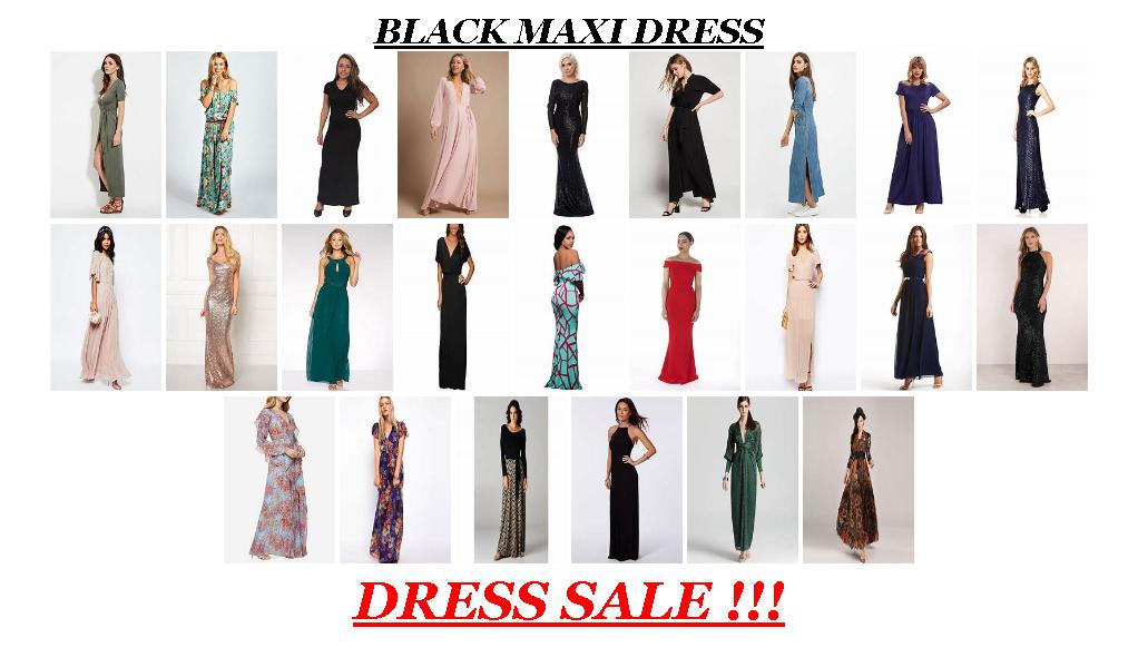 Dress Sale - Black Maxi Dress