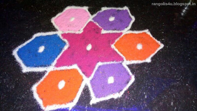 Daily Rangolis Multi Color Rangolis