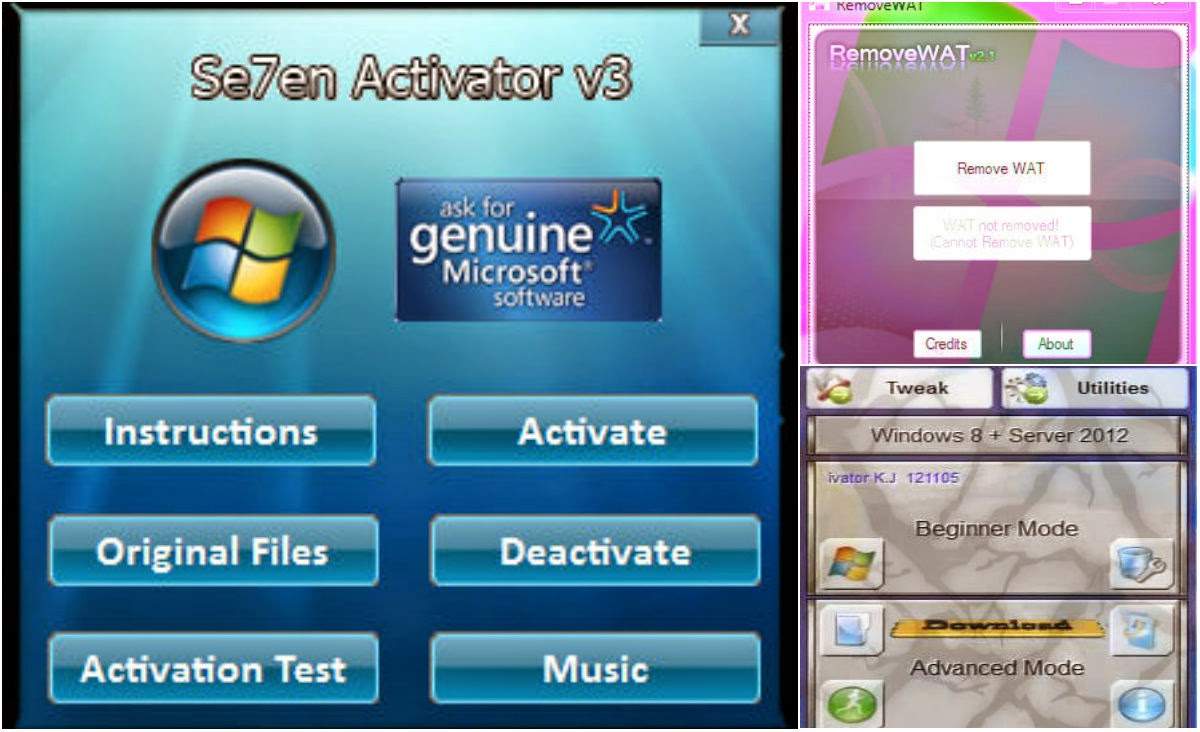 Активатор Windows 7 Loader. Windows 7 Activator. Windows 7loader by orbit30 & Hazar build 1.5. Removewat. Активатор removewat