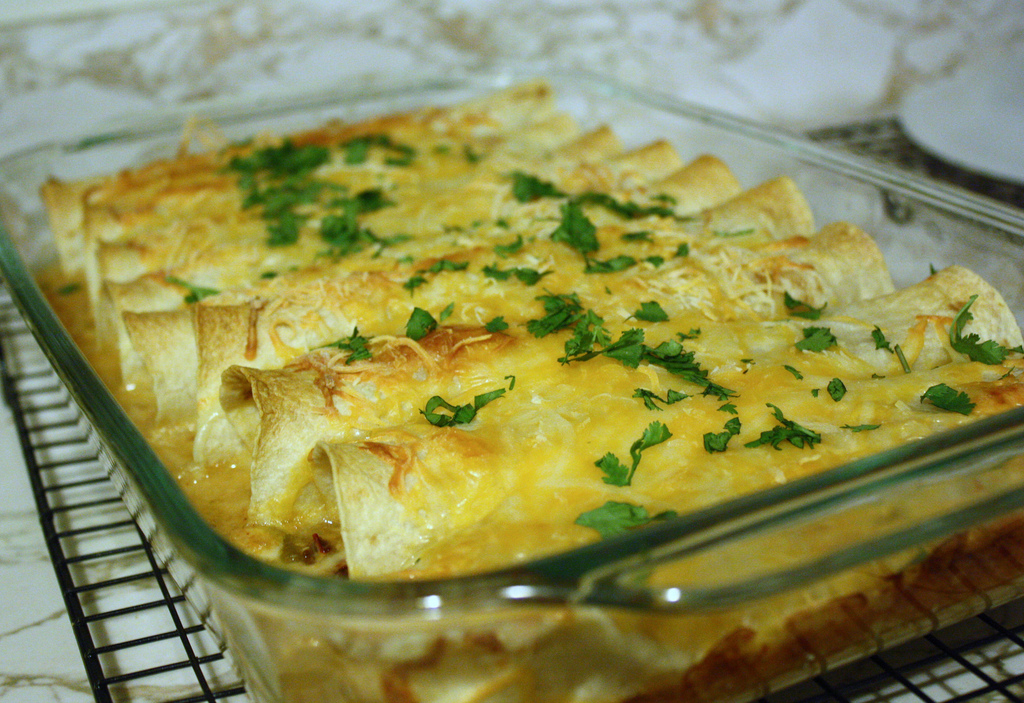 The Laws on Dinner Frontera Green Chicken Enchiladas