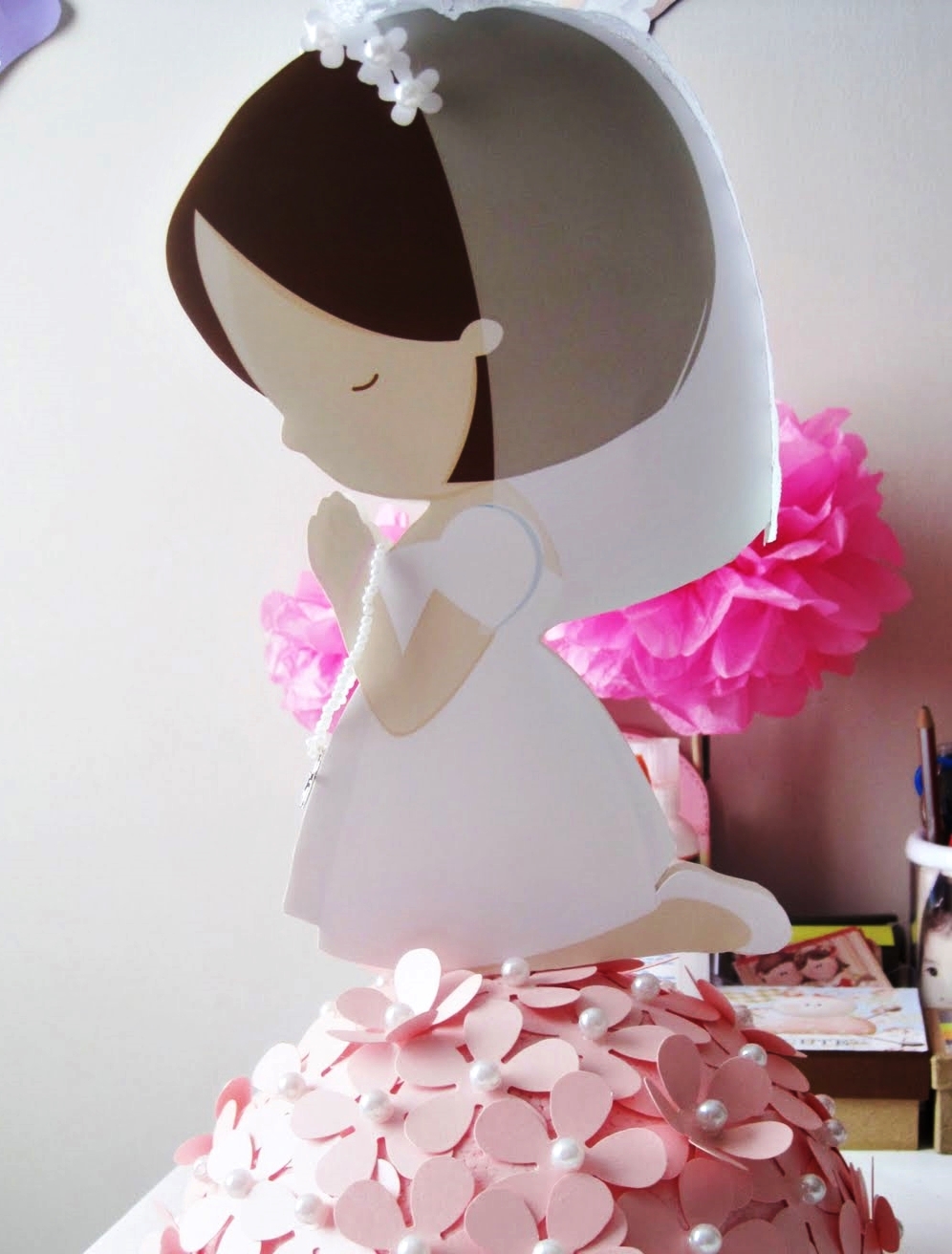 DIY Centro de mesa Primera Comunión La Comunion de Noa MAGAZINE