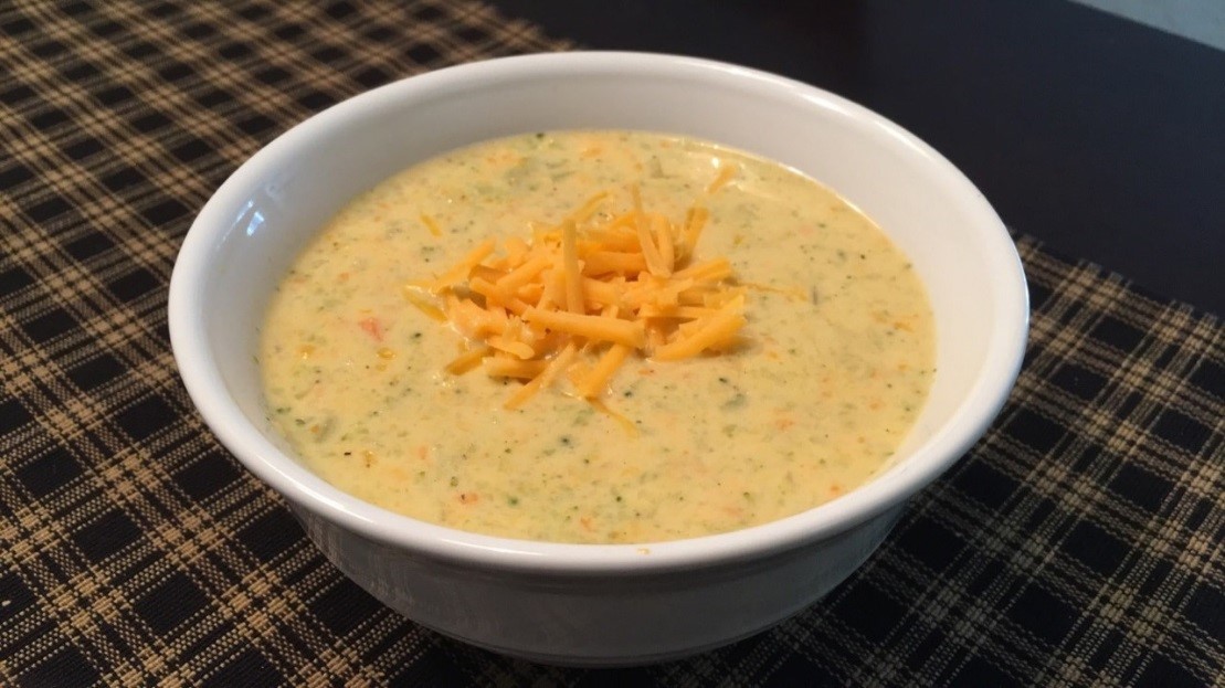 West Lakes HyVee Dietitians LightenedUp Broccoli Cheddar Soup