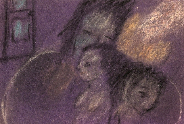 Nazmi Yılmaz, karton üzerine pastel, 10 x 16 cm