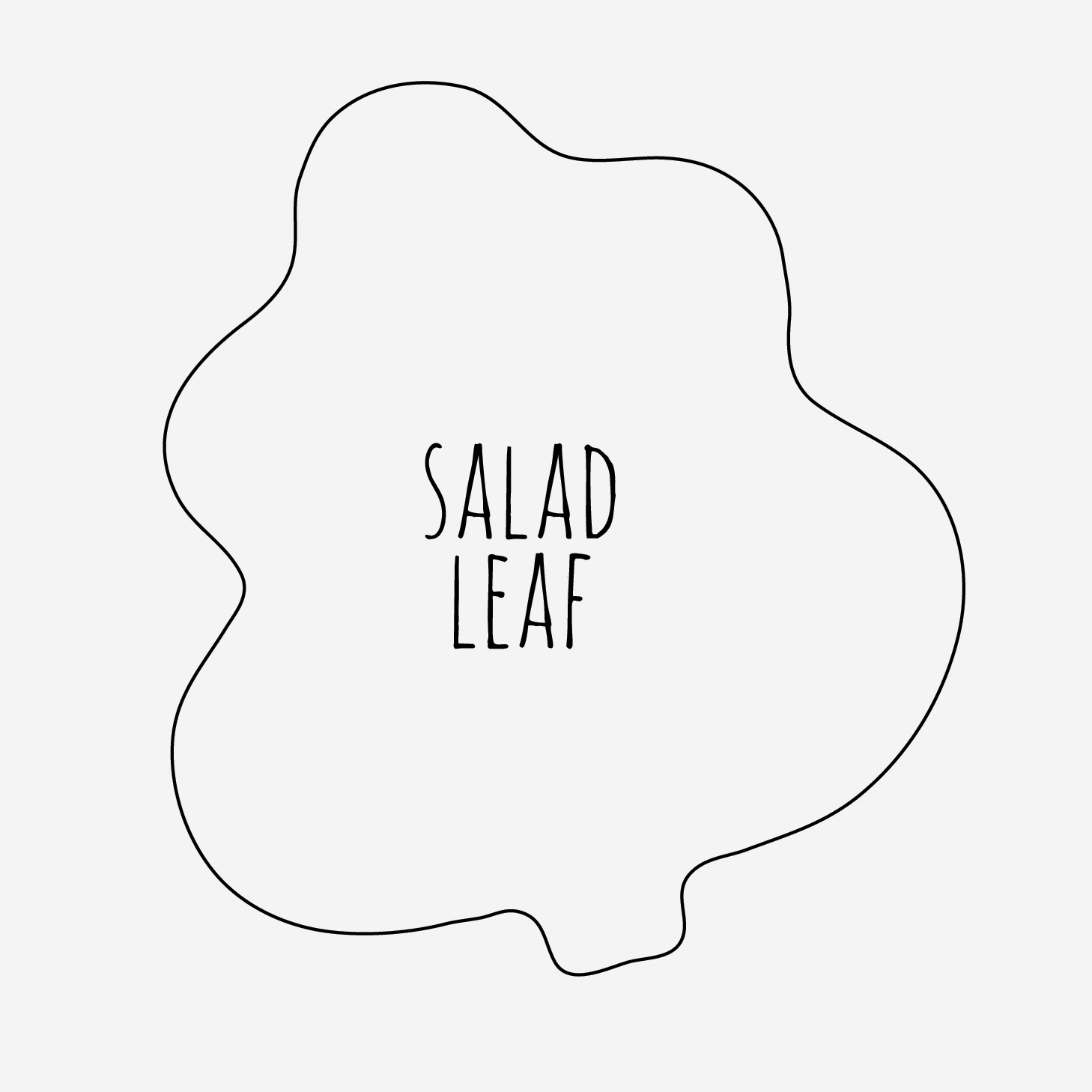 Happy Pills Studio DIY Felt Food Salad Leaf