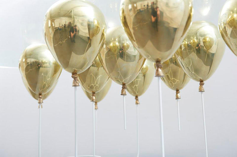 Gold balloon coffee table