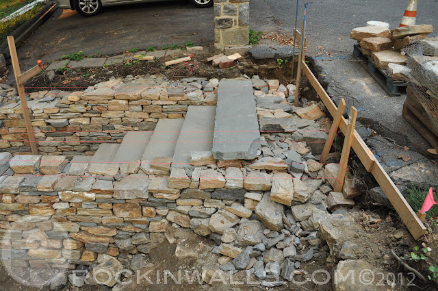 ROCKIN WALLS: How To - PA Blue Stone Steps - Beechdale Rd, Roland Park MD