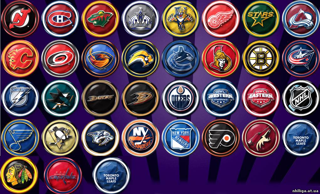 Логотипы команд нхл. Значки команд НХЛ. Логотипы клубов НХЛ. NHL команды. Эмблемы хоккейных клубов НХЛ.