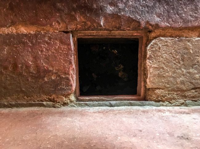 A coffer inside the wall at Aankh Micholi Mahal A coffer inside the wall at Aankh Micholi Mahal
