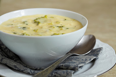 How to Make Broccoli and Three Cheese Soup in the CrockPot Slow Cooker -- can use fresh or frozen broccoli