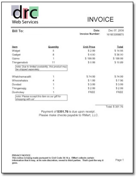 free professional services invoice template excel template