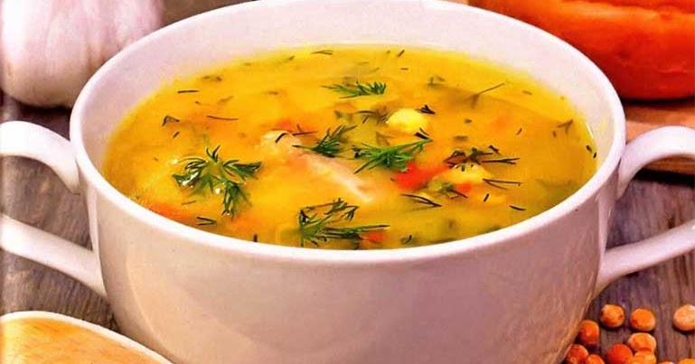Легко и просто приготовить Суп с копченой курицей и горохом