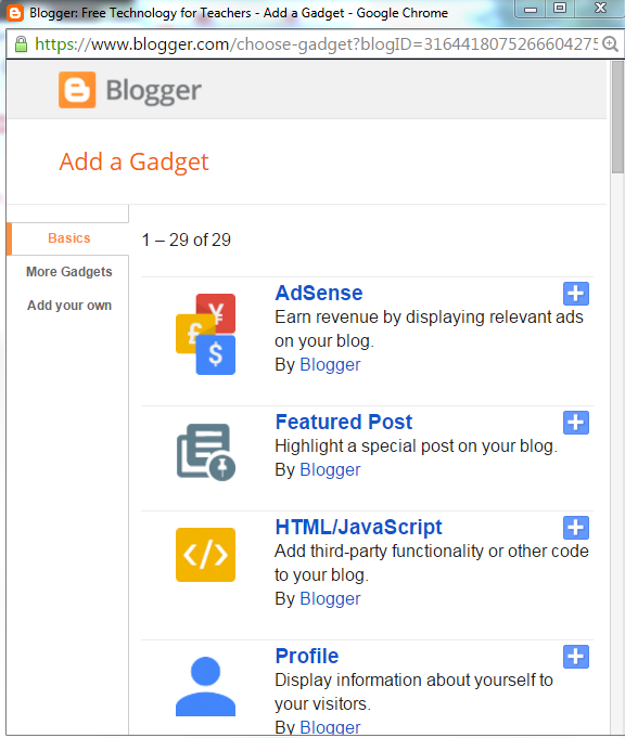 Free Technology for Teachers Pin Featured Posts in Blogger Feature a