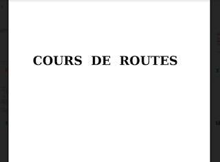 Cours de routes