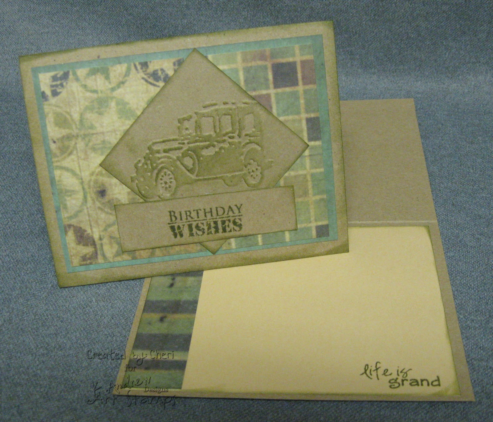 Old Car #2 Birthday Card