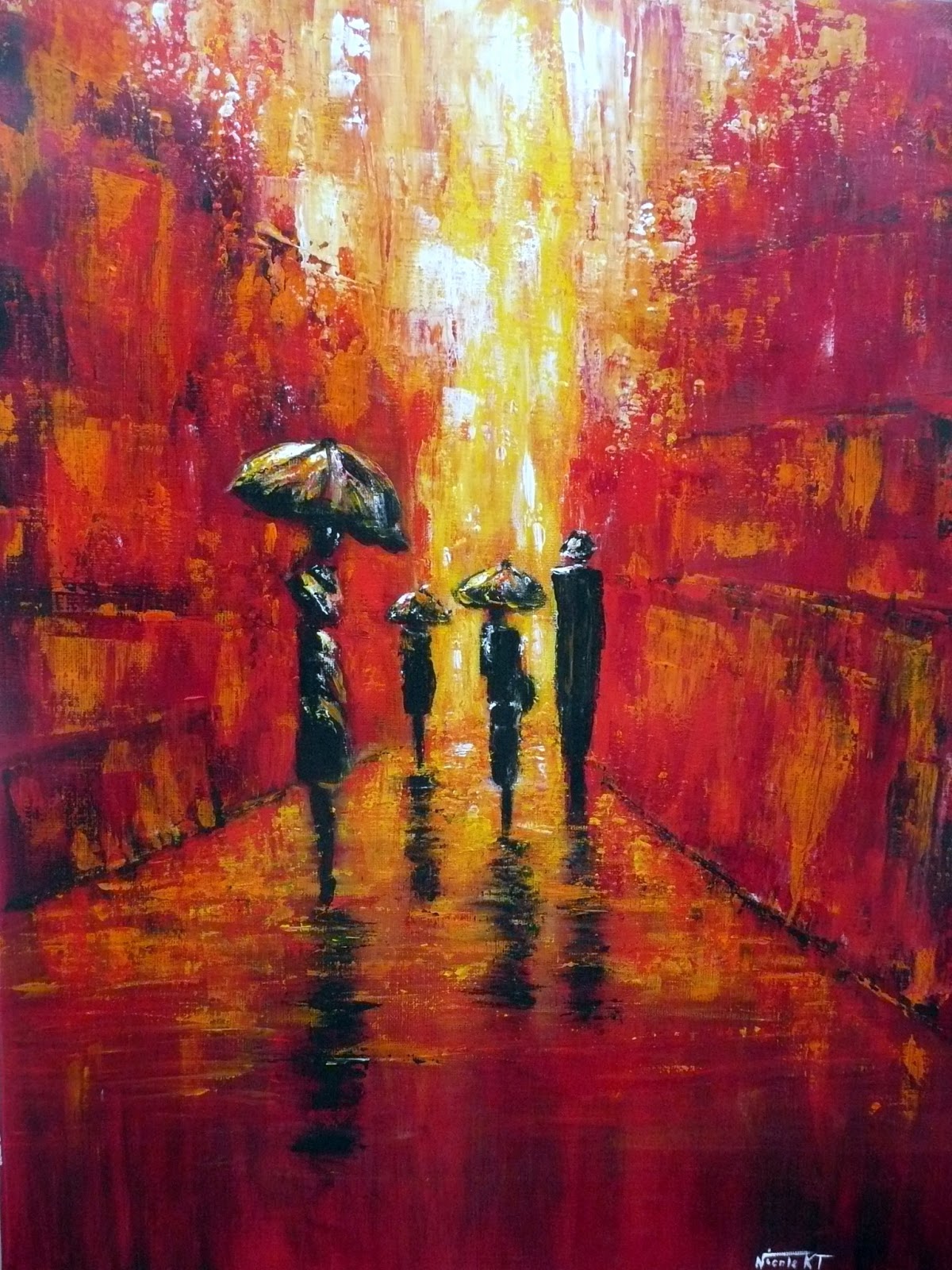 Nicole Catté Artiste Peintre Peinture acrylique au