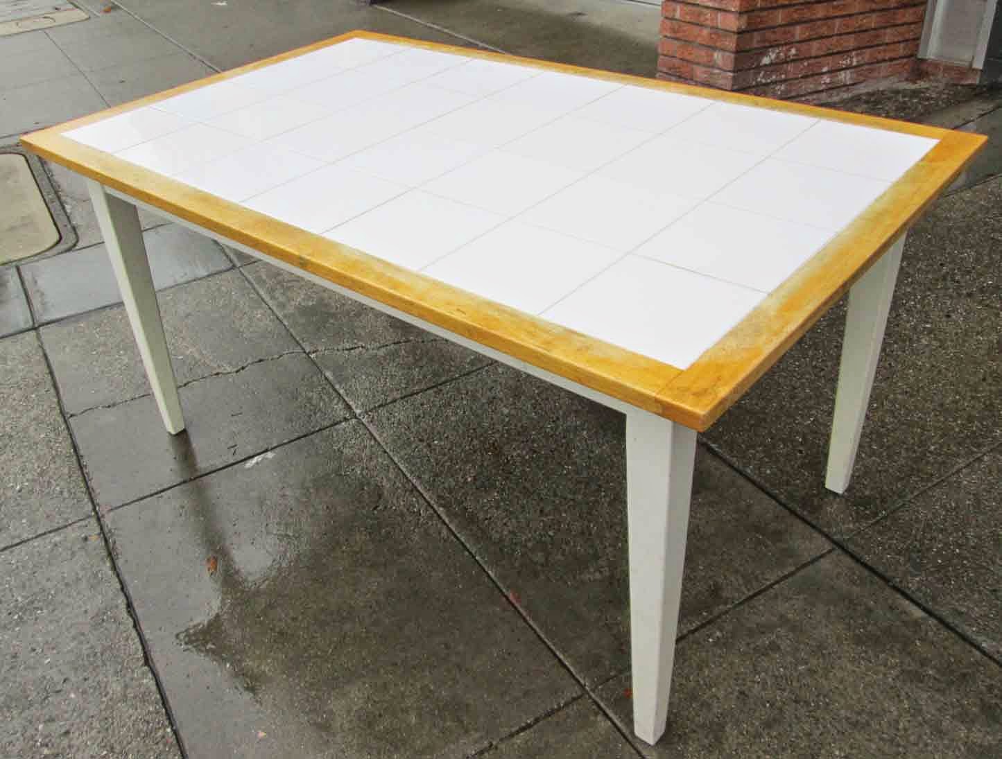UHURU FURNITURE & COLLECTIBLES SOLD **REDUCED** Tile Top Dining Table