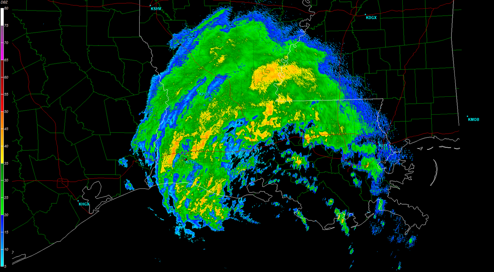 The Original Weather Blog Tropical Storm Lee Hammering Louisiana...