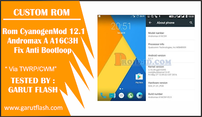 Custom Rom CyanogenMod 12.1 Andromax A A16C3H Fix Anti Bootloop