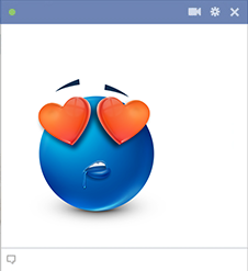 Heart Eyes Facebook Sticker