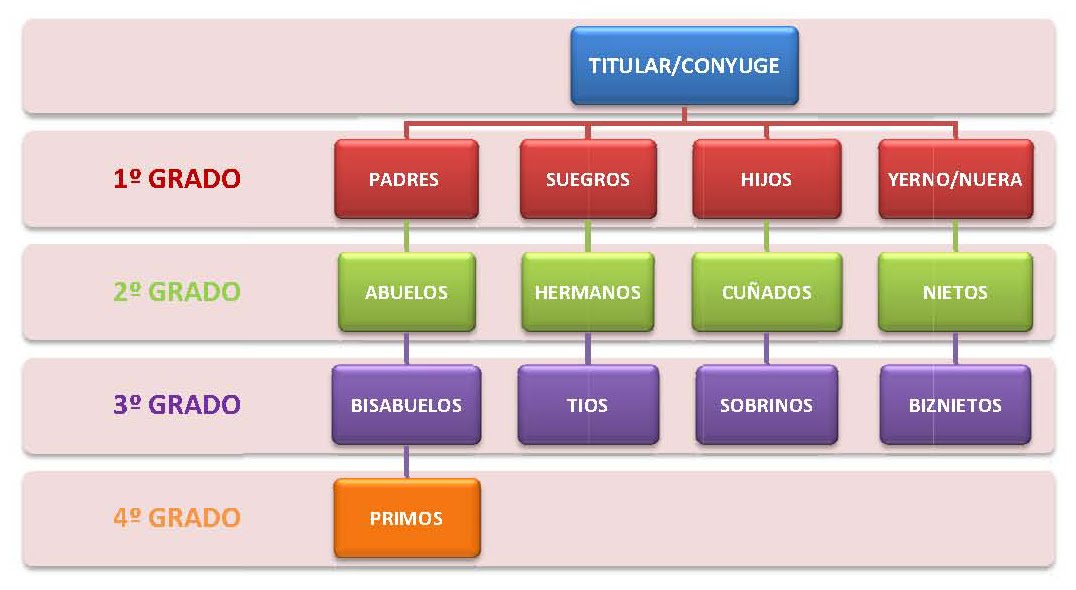 GRADOS DE CONSANGUINIDAD Y AFINIDAD