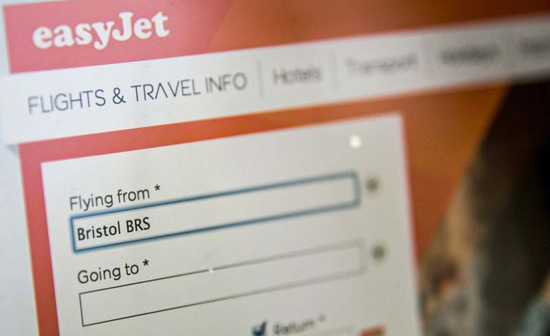 easyJet website