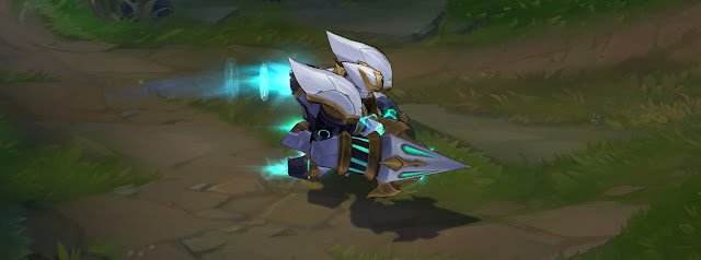 Cận cảnh vẻ đẹp nghẹt thở của 3 trang phục mới được Riot ra mắt: Lancer Rogue, Paragon Blitzcrank và Rengar Máy Móc