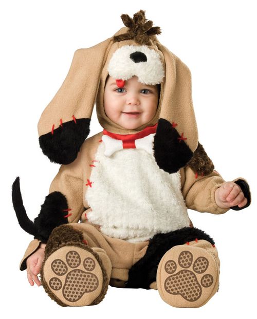 Baby dressed as a dog 