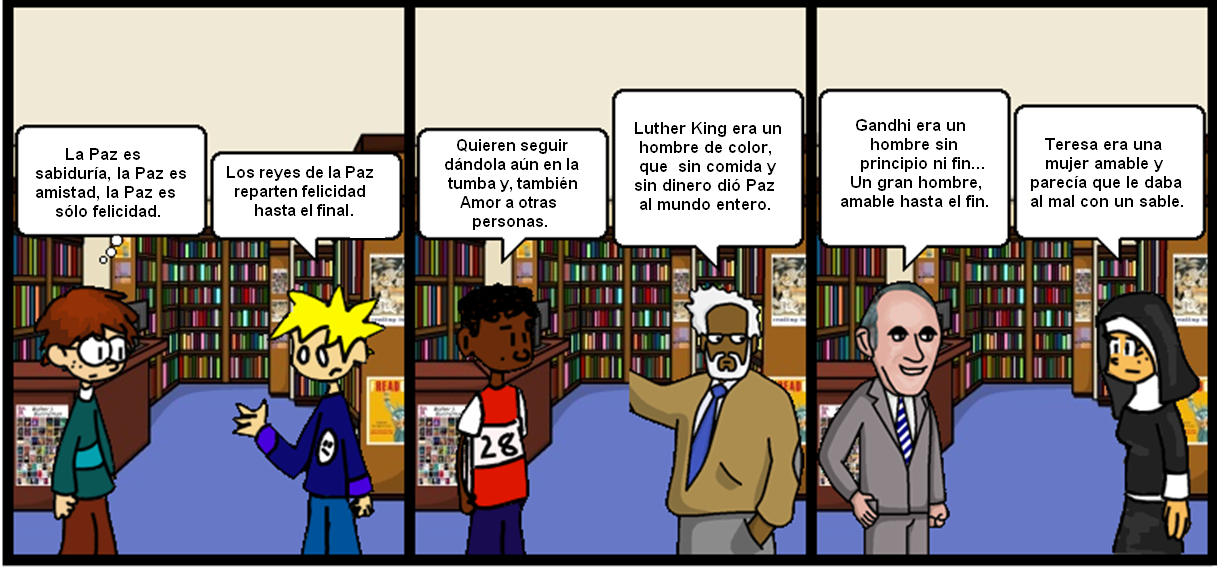 Vegacreativa: Cómic: Personajes de la Paz