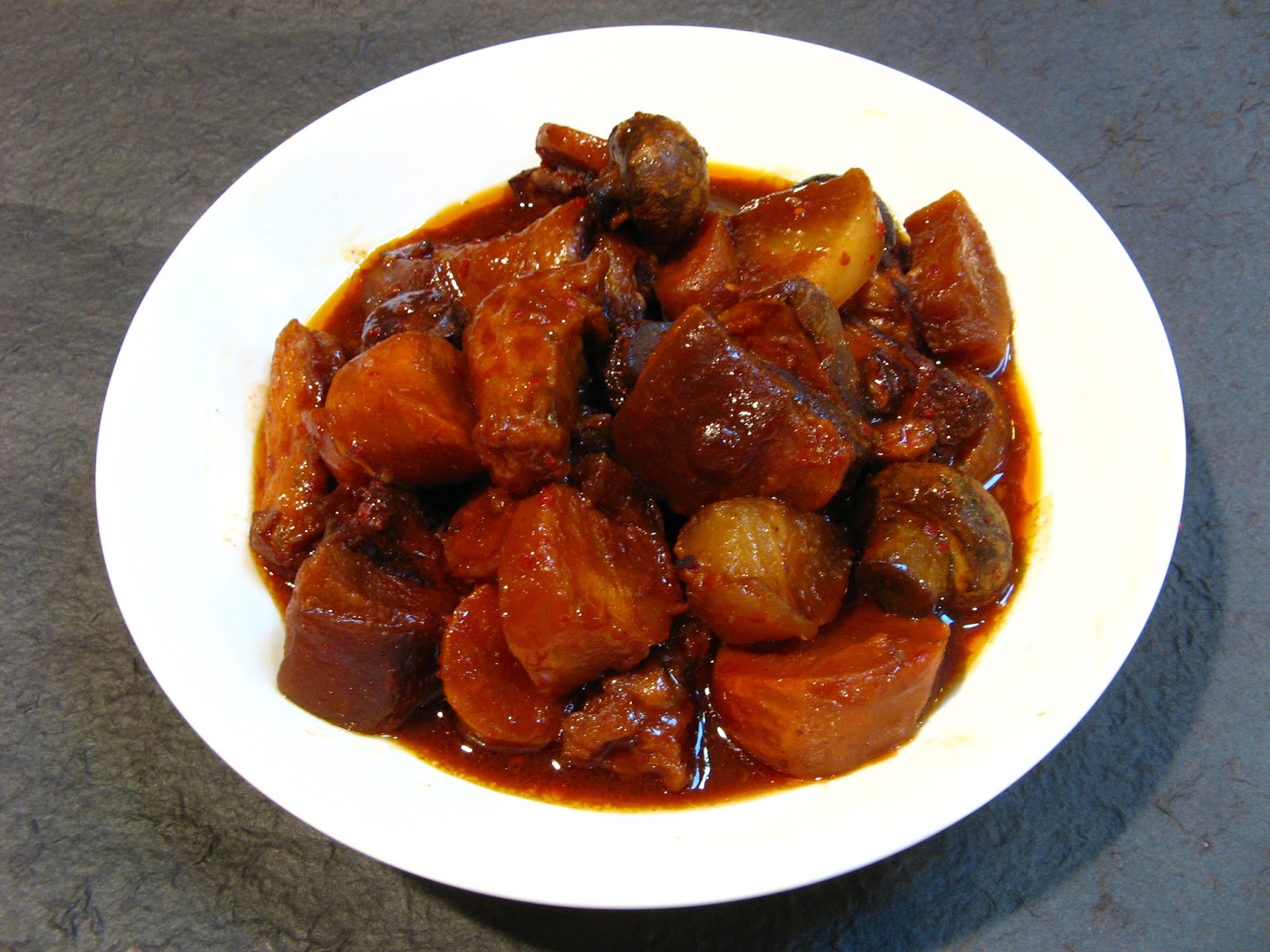 Duck Soup Easy KoreanStyle Pork Belly and Fish Cake Stew (韓燉魚片豬腩肉, Hon4 Dan6 Jyu4 Pin3 Zyu1