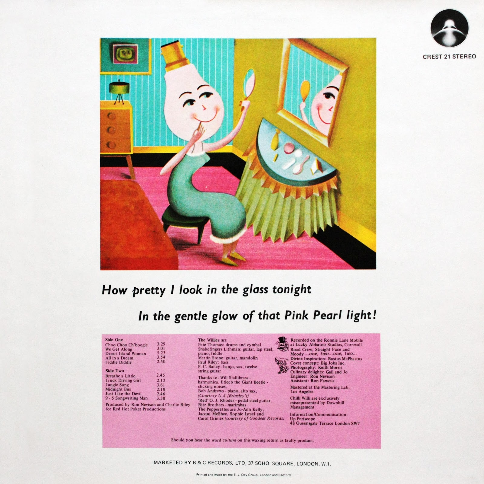 1974 Bongos Over Balham Chilli Willi And The Red Hot Peppers