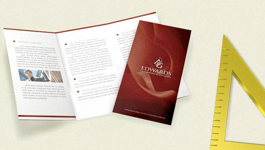 Tri-fold brochure A3 size