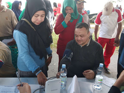 Dinkes Halsel Gelar Senam Germas dam Pemeriksaan Kesehatan Peringati HKN ke 54 Dinkes Halsel Gelar Senam Germas dam Pemeriksaan Kesehatan Peringati HKN ke 54