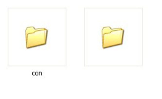 Making Nameless Folder In Windows - B.Tech CSE