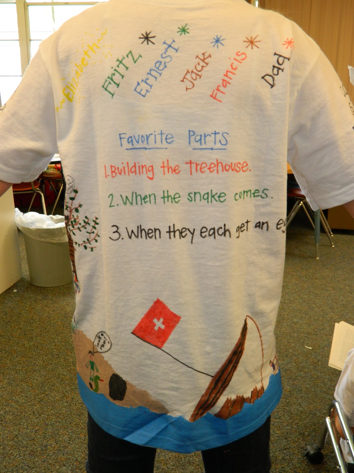 t shirt book report project