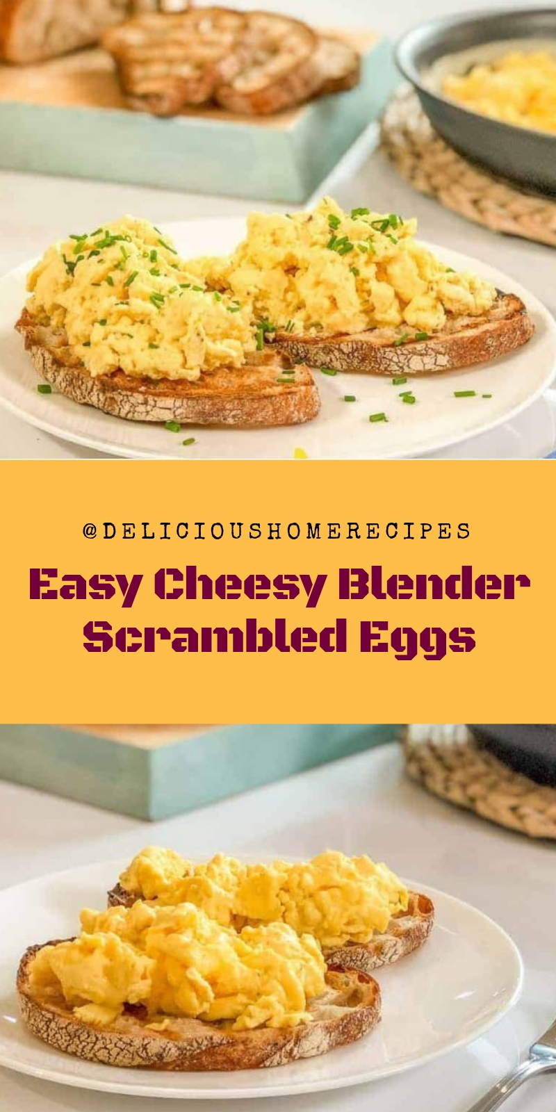 Easy Cheesy Blender Scrambled Eggs