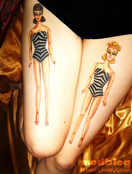 New Design Tattoos: barbie tattoo