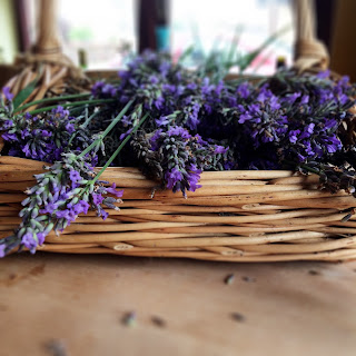 Basket of lavender