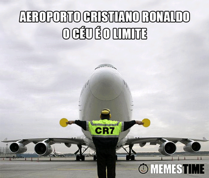 MemesTime.com (fotos base: dw.com) Memes Aeroporto da Madeira passa a chamar-se Aeroporto Cristiano Ronaldo – O céu é o Limite