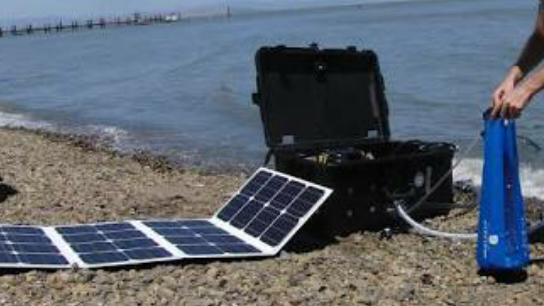 filter penyaring air laut tenaga matahari