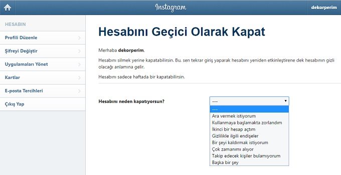 instagram geçici olarak kapatmak instagram geçici olarak kapatmak