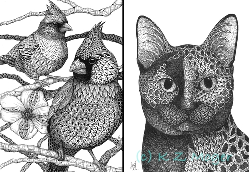 00-Kristin-Moger-Domestic-and-Wild-Zentangle-Animal-Portraits-www-designstack-co