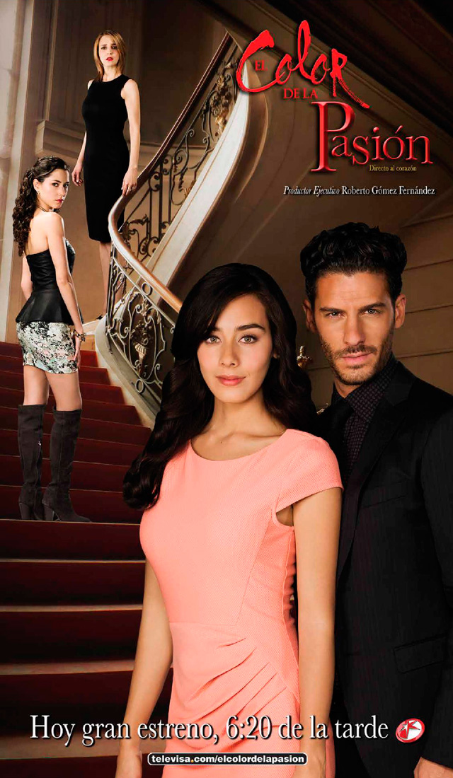 Poster oficial de la telenovela El color de la pasión, hoy gran estreno Más Telenovelas Poster oficial de la telenovela El color de la pasión, hoy gran estreno Más Telenovelas