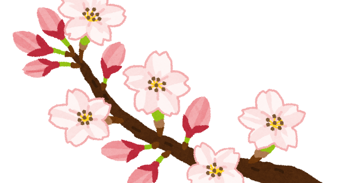 桜の開花のイラスト ソメイヨシノ かわいいフリー素材集 いらすとや