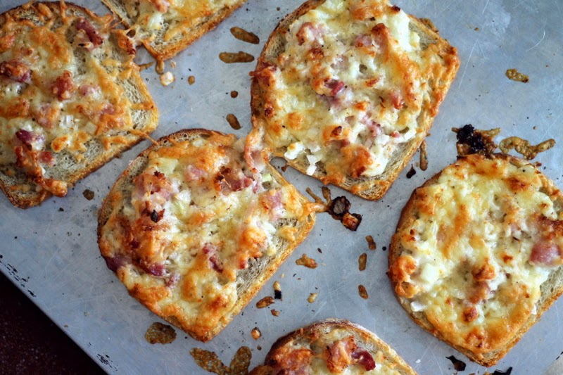 Jennifer Murch cheesy bacon toasts