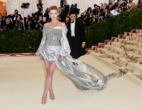 Lili Reinhart wears H&M to The Met Gala - Silver gown