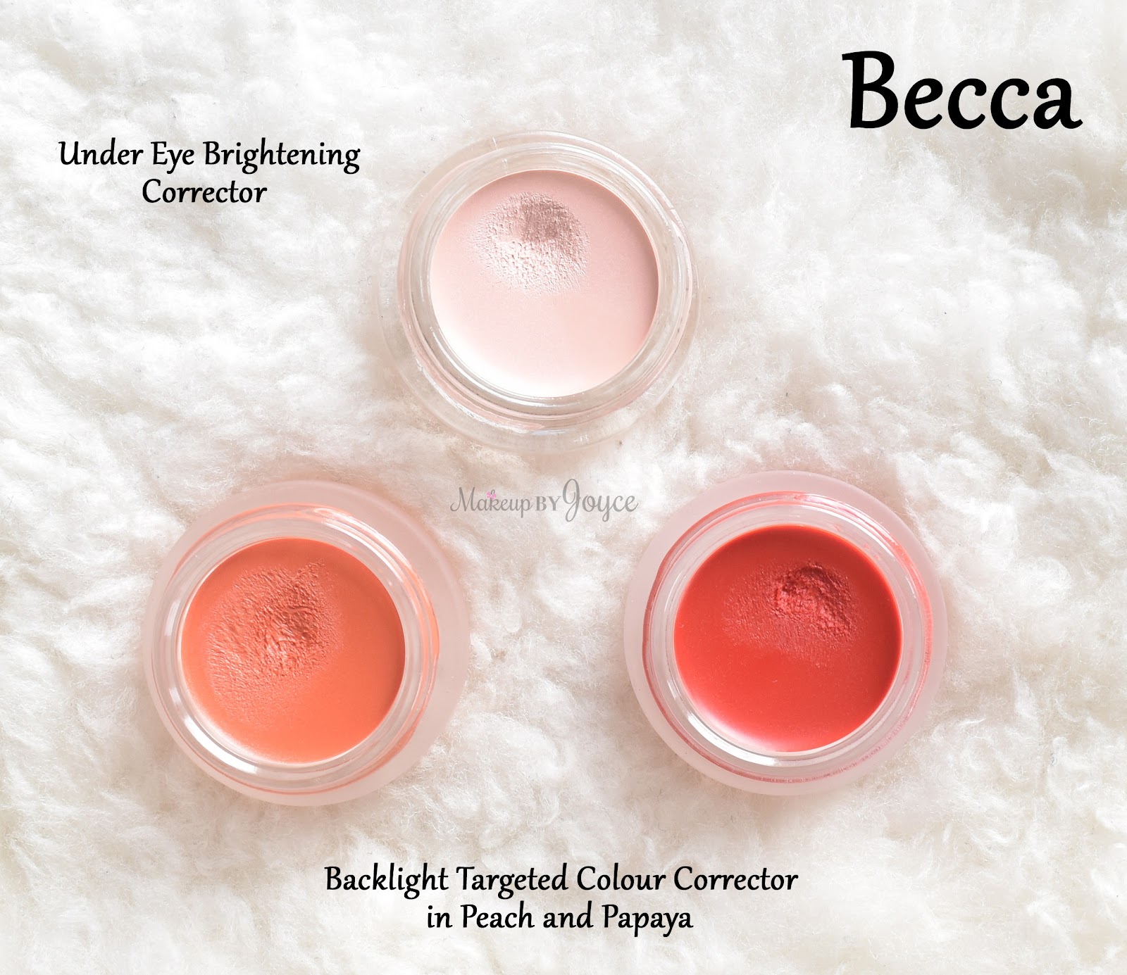 MakeupByJoyce ** ! Review + Swatches Becca Under Eye Brightening and