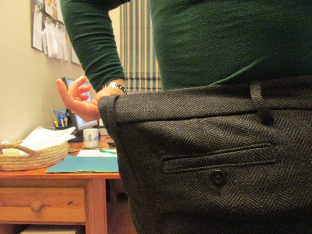 how to fix pants that gap in the back